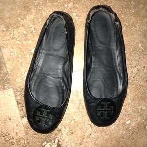 Black Tory Burch ‘Minnie’ Tavel Ballet Flat